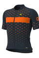 ALÉ Cyklistický dres s krátkým rukávem - STARS - šedá/oranžová