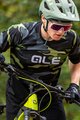 ALÉ Cyklistický dres s krátkým rukávem - STAIN OFF ROAD MTB - zelená/šedá/černá
