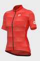 ALÉ Cyklistický dres s krátkým rukávem - SOLID SHARP LADY - červená
