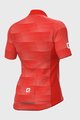 ALÉ Cyklistický dres s krátkým rukávem - SOLID SHARP LADY - červená