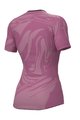 ALÉ Cyklistické triko s krátkým rukávem - ETESIA LADY - růžová