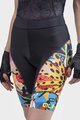 ALÉ Cyklistické kalhoty krátké bez laclu - PR-R KENYA LADY - černá/béžová/modrá/žlutá/červená