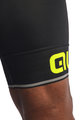 ALÉ Cyklistické kalhoty krátké s laclem - CORSA - žlutá/černá