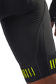 ALÉ Cyklistické kalhoty krátké s laclem - STRADA - černá/žlutá