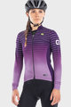 ALÉ Cyklistický dres s dlouhým rukávem zimní - BULLET LADY WINTER - fialová