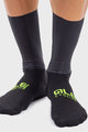 ALÉ Cyklistické ponožky klasické - AERO WOOL H16 - černá
