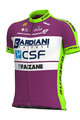 ALÉ Cyklistický dres s krátkým rukávem - BARDIANI CSF 2020 - fialová/zelená