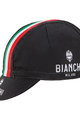 BIANCHI MILANO Cyklistická čepice - NEON - černá