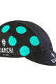 BIANCHI MILANO Cyklistická čepice - NEON - černá/světle modrá
