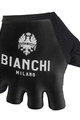 BIANCHI MILANO Cyklistické rukavice krátkoprsté - DIVOR - bílá/černá