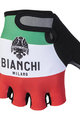 BIANCHI MILANO Cyklistické rukavice krátkoprsté - ALVIA - bílá/červená/zelená