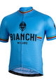 BIANCHI MILANO Cyklistický dres s krátkým rukávem - NEW PRIDE - světle modrá/černá
