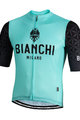BIANCHI MILANO Cyklistický dres s krátkým rukávem - PEDASO - černá/modrá