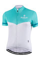 BIANCHI MILANO Cyklistický dres s krátkým rukávem - GINOSA LADY - modrá/bílá