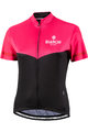Bianchi Milano Cyklistický dres s krátkým rukávem - GINOSA LADY - černá/růžová