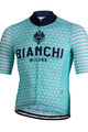 Bianchi Milano Cyklistický dres s krátkým rukávem - DAVOLI - bílá/světle modrá
