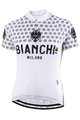BIANCHI MILANO Cyklistický dres s krátkým rukávem - CROSIA LADY - bílá/šedá