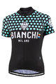 Bianchi Milano Cyklistický dres s krátkým rukávem - CROSIA LADY - modrá/černá