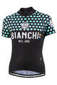 BIANCHI MILANO Cyklistický dres s krátkým rukávem - CROSIA LADY - modrá/černá