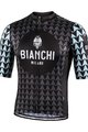 BIANCHI MILANO Cyklistický dres s krátkým rukávem - MASSARI - černá/světle modrá