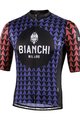 BIANCHI MILANO Cyklistický dres s krátkým rukávem - MASSARI - modrá/růžová