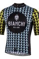 BIANCHI MILANO Cyklistický dres s krátkým rukávem - MASSARI - žlutá/světle modrá