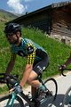 BIANCHI MILANO Cyklistický dres s krátkým rukávem - MASSARI - žlutá/světle modrá