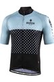 BIANCHI MILANO Cyklistický dres s krátkým rukávem - QUIRRA - černá/světle modrá