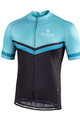BIANCHI MILANO Cyklistický dres s krátkým rukávem - OLLASTU - černá/světle modrá