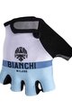 BIANCHI MILANO Cyklistické rukavice krátkoprsté - ENAS - bílá/světle modrá