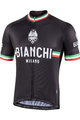 BIANCHI MILANO Cyklistický dres s krátkým rukávem - ISALLE - černá