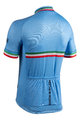 BIANCHI MILANO Cyklistický dres s krátkým rukávem - ISALLE - modrá