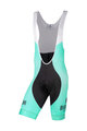 BIANCHI MILANO Cyklistické kalhoty krátké s laclem - POMA - černá/světle zelená