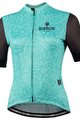 BIANCHI MILANO Cyklistický dres s krátkým rukávem - SOSIO LADY - zelená/černá