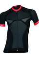 Cyklistický dres s krátkým rukávem - SEAMLESS  - červená/černá
