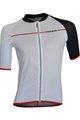 BIEMME Cyklistický dres s krátkým rukávem - PURE SPEED - černá/bílá