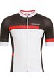 BIEMME Cyklistický dres s krátkým rukávem - POLKA - bílá/červená/černá
