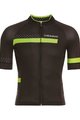 Cyklistický dres s krátkým rukávem - POLKA  - černá/zelená