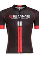 BIEMME Cyklistický dres s krátkým rukávem - IDENTITY18 - červená/černá