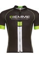 BIEMME Cyklistický dres s krátkým rukávem - IDENTITY18 - černá/zelená