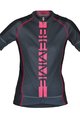 BIEMME Cyklistický dres s krátkým rukávem - POISON LADY - šedá/růžová