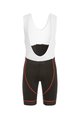BIEMME Cyklistické kalhoty krátké s laclem - FLEX - bílá/černá/červená