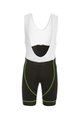 Biemme Cyklistické kalhoty krátké s laclem - FLEX - černá/bílá/zelená