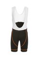 Biemme Cyklistické kalhoty krátké s laclem - FLEX - bílá/oranžová/černá