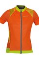 BIEMME Cyklistický dres s krátkým rukávem - SHARP LADY - žlutá/oranžová