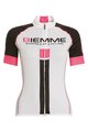 Biemme Cyklistický dres s krátkým rukávem - IDENTITY18 LADY - černá/bílá/růžová