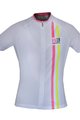 BIEMME Cyklistický dres s krátkým rukávem - ITEM TWO LADY - růžová/bílá/žlutá