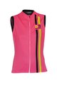 Cyklistický dres bez rukávů - ITEM TWO LADY - černá/žlutá/růžová