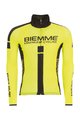 Biemme Cyklistický dres s dlouhým rukávem zimní - JAMPA™ 2.0 WINTER - černá/žlutá