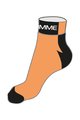Biemme Cyklistické ponožky kotníkové - COOLMAX - černá/oranžová